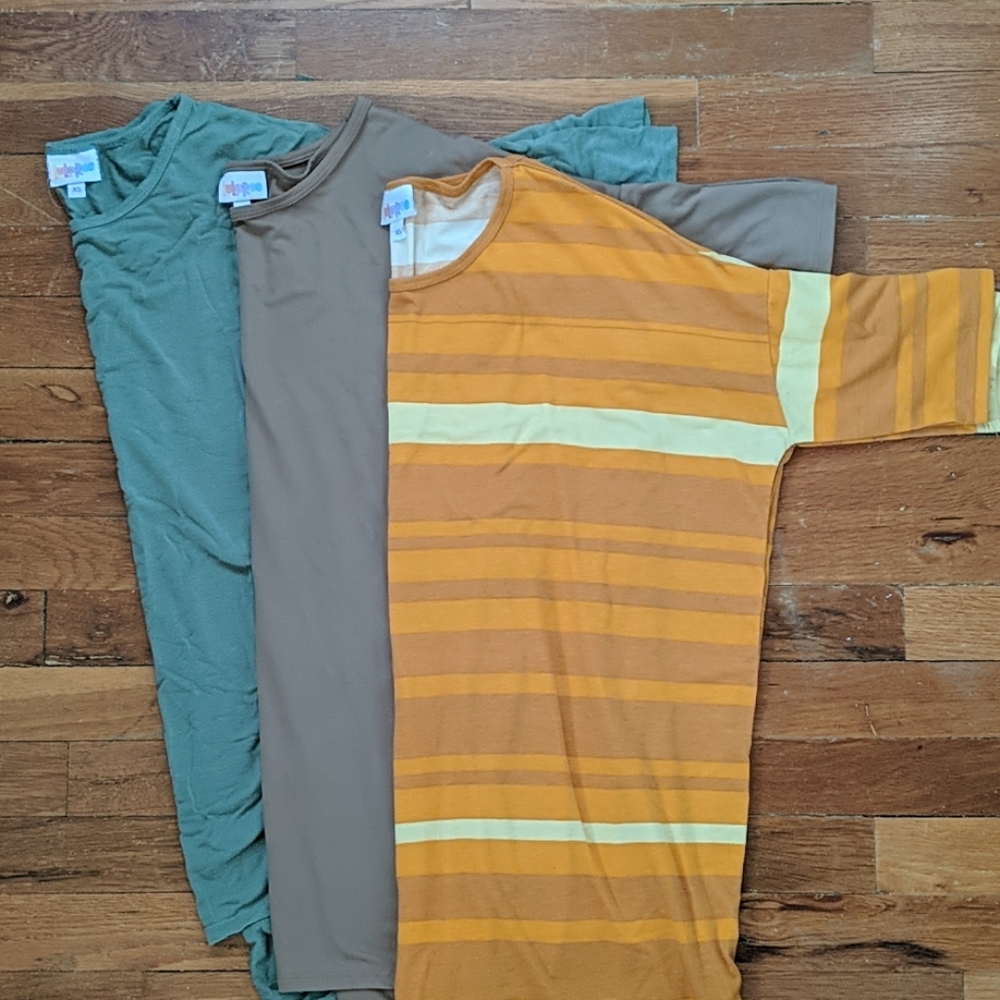 3 XS LuLaRoe Irma tunics